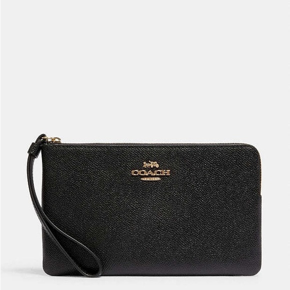 Coach Leather Wristlet - Picture 1 of 4